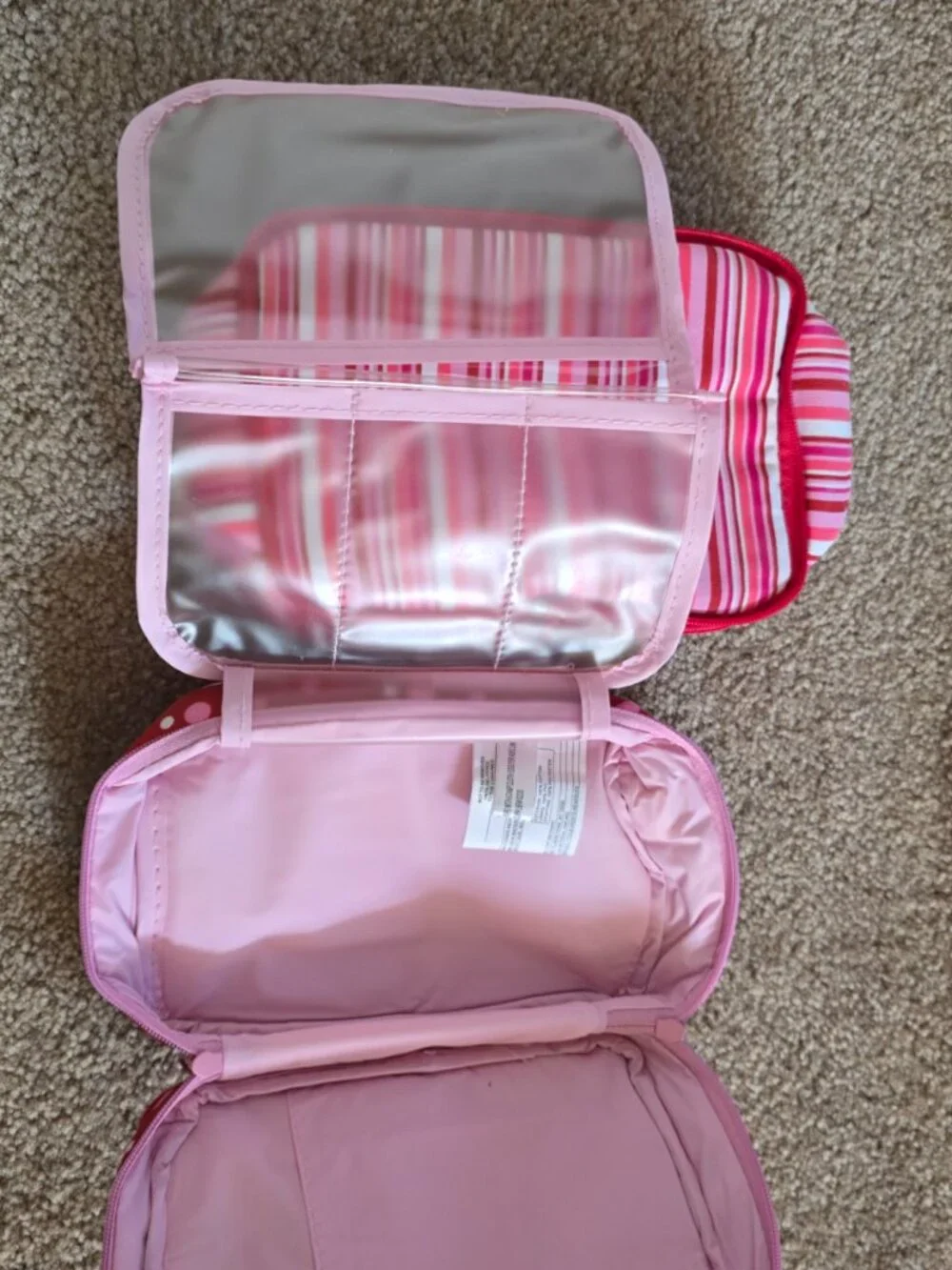 Vintage Avon Multi-Compartment Detachable 3 in 1 Travel Modular Cosmetic Bag Set